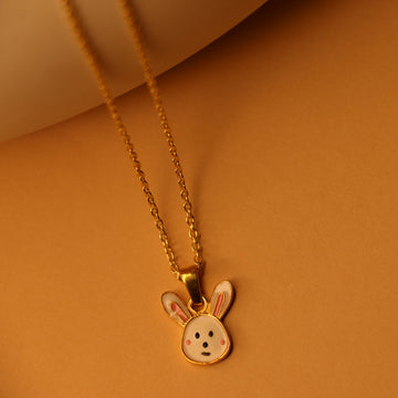 Bunny charm necklace